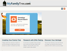 Tablet Screenshot of myfamilytree.com